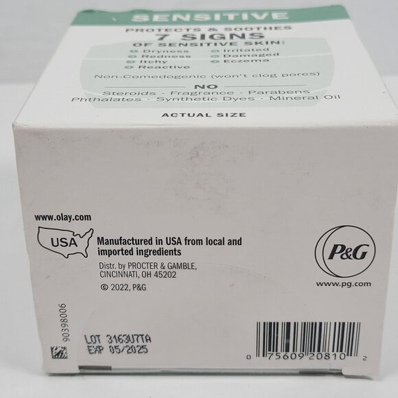 Olay Sensitive Soothing Moisturizer With Colloidal Oatmeal 48g NIB - Picture 5 of 5